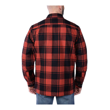 Carhartt - Flannel Sherpa-Lined Skjorte // Rød Okker fra Carhartt - billede nr. 2 hos GrejFreak.dk