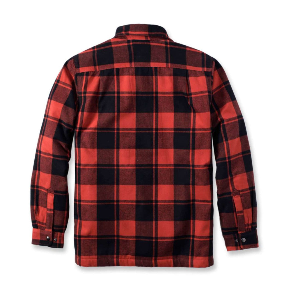 Carhartt - Flannel Sherpa-Lined Skjorte // Rød Okker fra Carhartt - billede nr. 3 hos GrejFreak.dk