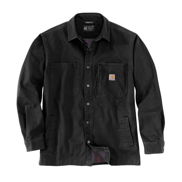 Carhartt - Fleece Lined Snap Front Skjorte // Sort fra Carhartt - billede nr. 1 hos GrejFreak.dk