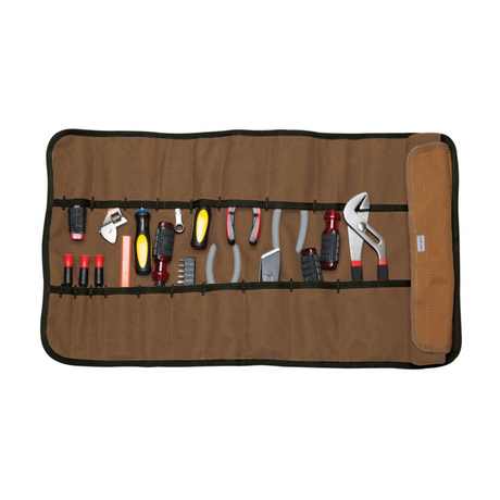 Carhartt - Rullemappe Roll Up 18 Lommer // Brun fra Carhartt - billede nr. 2 hos GrejFreak.dk