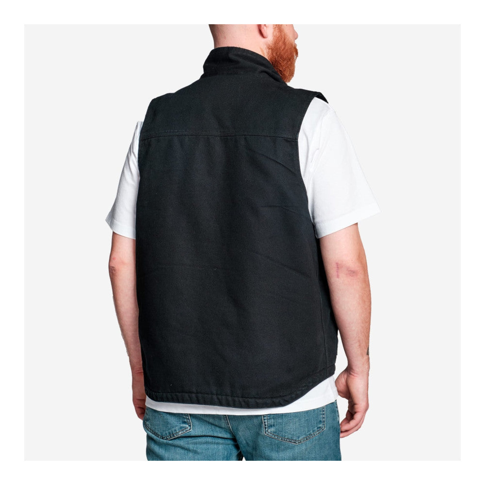 Carhartt - Washed Duck Lined Mock Neck Vest // Sort fra Carhartt - billede nr. 8 hos GrejFreak.dk