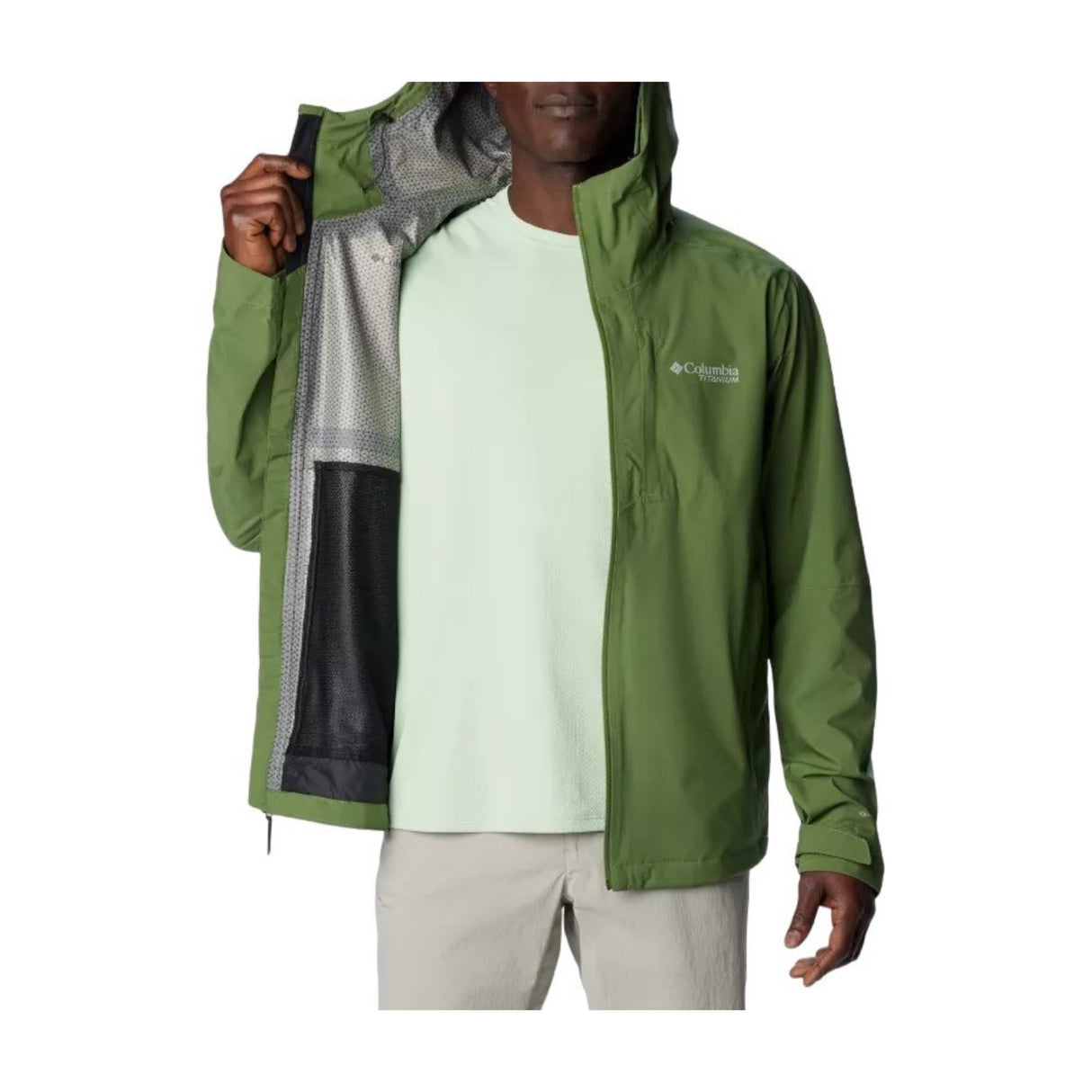 Columbia - Ampli-Dry II Vandtæt Herre Skaljakke // Grøn fra Columbia - billede nr. 4 hos GrejFreak.dk
