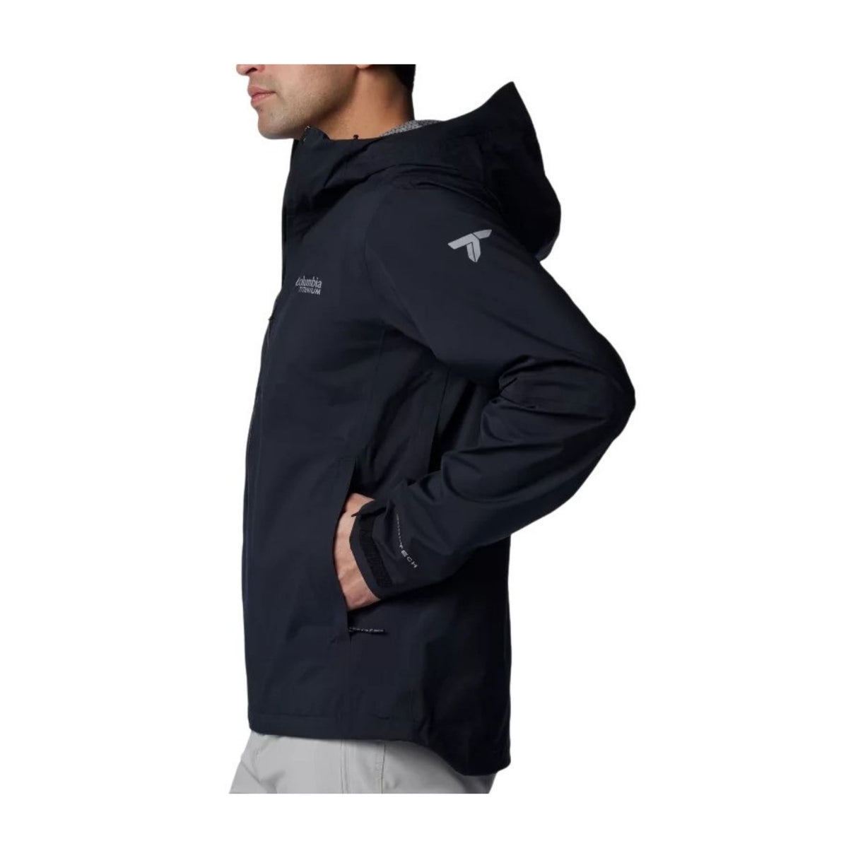 Columbia - Ampli-Dry II Vandtæt Herre Skaljakke // Sort fra Columbia - billede nr. 3 hos GrejFreak.dk