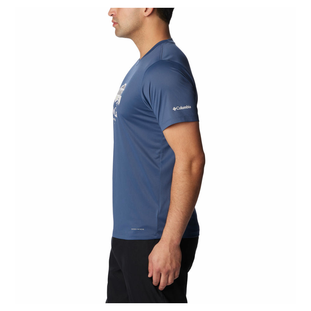 Columbia - Hike Graphic SS Herre T-shirt Blå fra Columbia - billede nr. 4 hos GrejFreak.dk