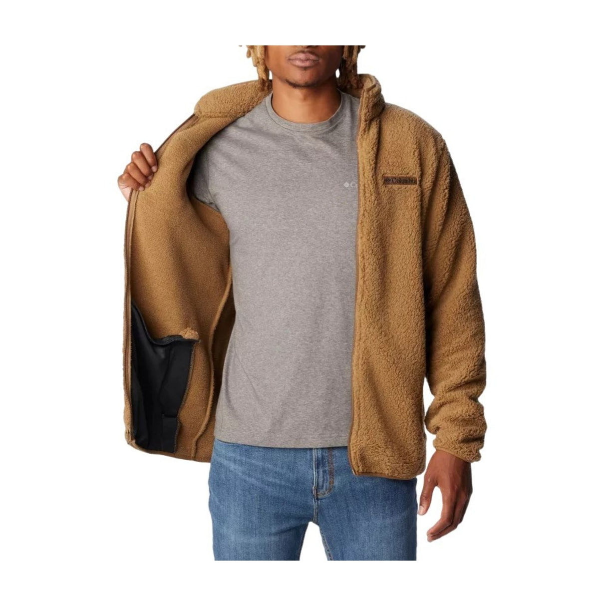 Columbia - Rugged Ridge III Sherpa Full Zip Khaki fra Columbia - billede nr. 5 hos GrejFreak.dk