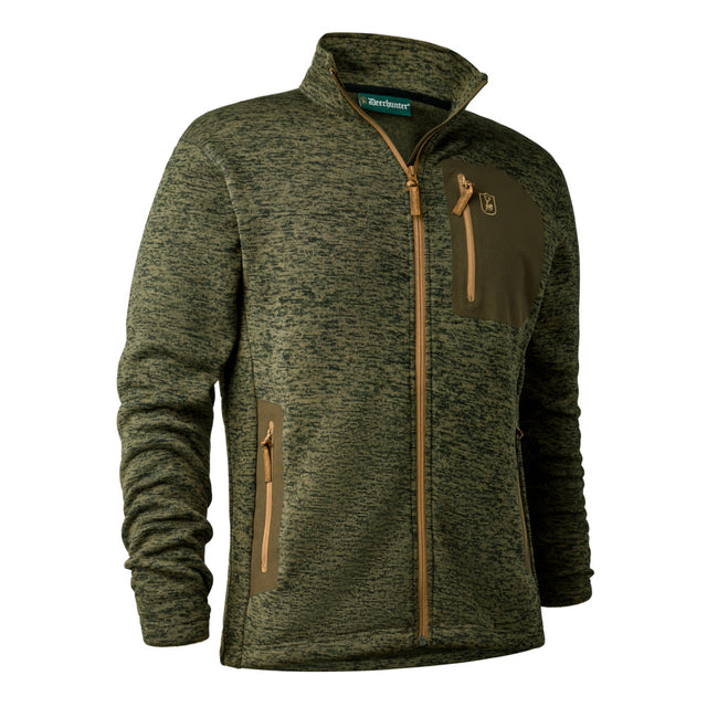 Deerhunter - Sarek Strikjakke Olive Night Melange fra Deerhunter - billede nr. 1 hos GrejFreak.dk