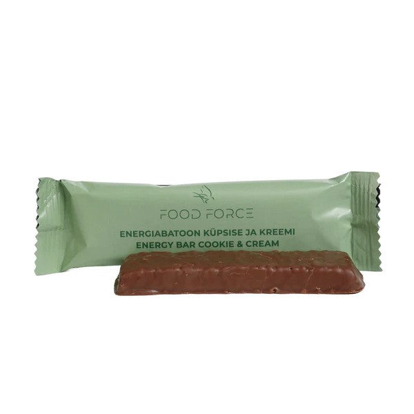 Food Force - Cookie & Cream Energibar 50 g (207 kcal) fra Food Force - billede nr. 1 hos GrejFreak.dk