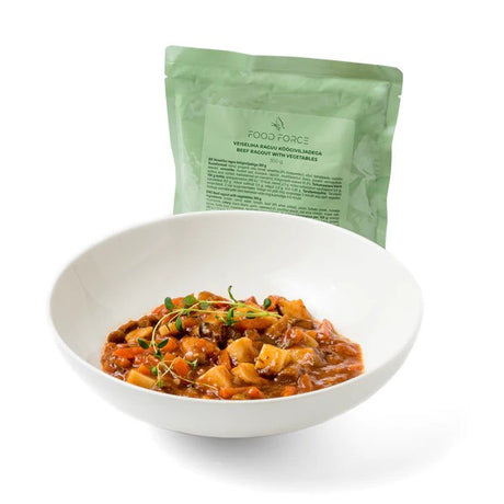 Food Force - Ragout Med Oksekød og Grøntsager 300 g (210 kcal) fra Food Force - billede nr. 1 hos GrejFreak.dk