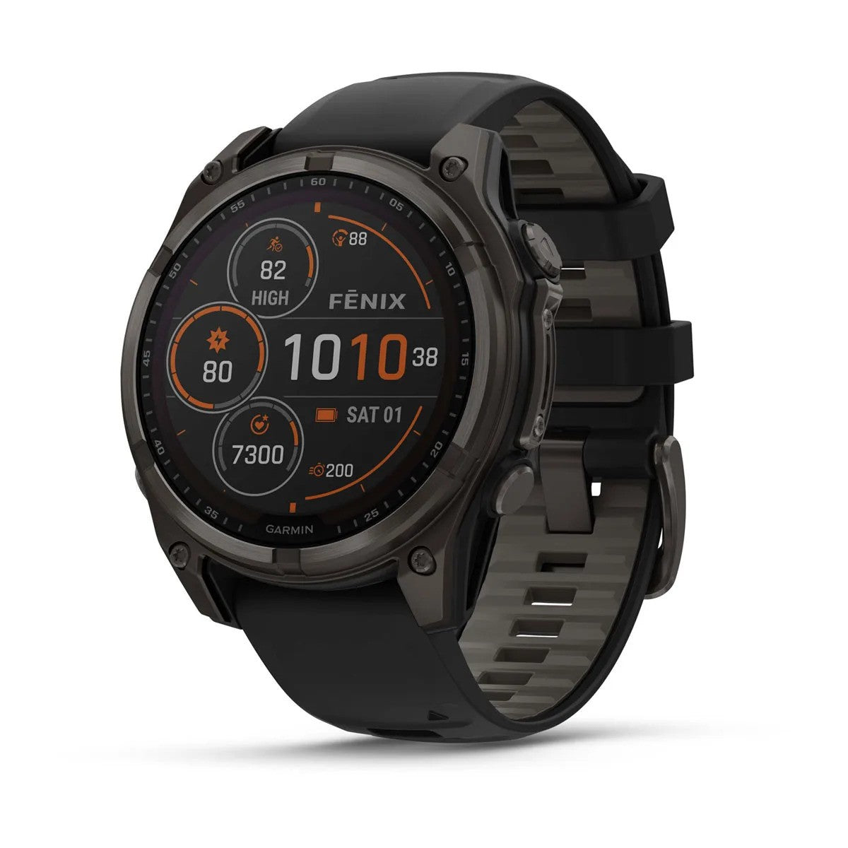 Garmin - Fenix 8 Sapphire Solar 47 mm Pebble Grey GPS Ur fra Garmin - billede nr. 1 hos GrejFreak.dk
