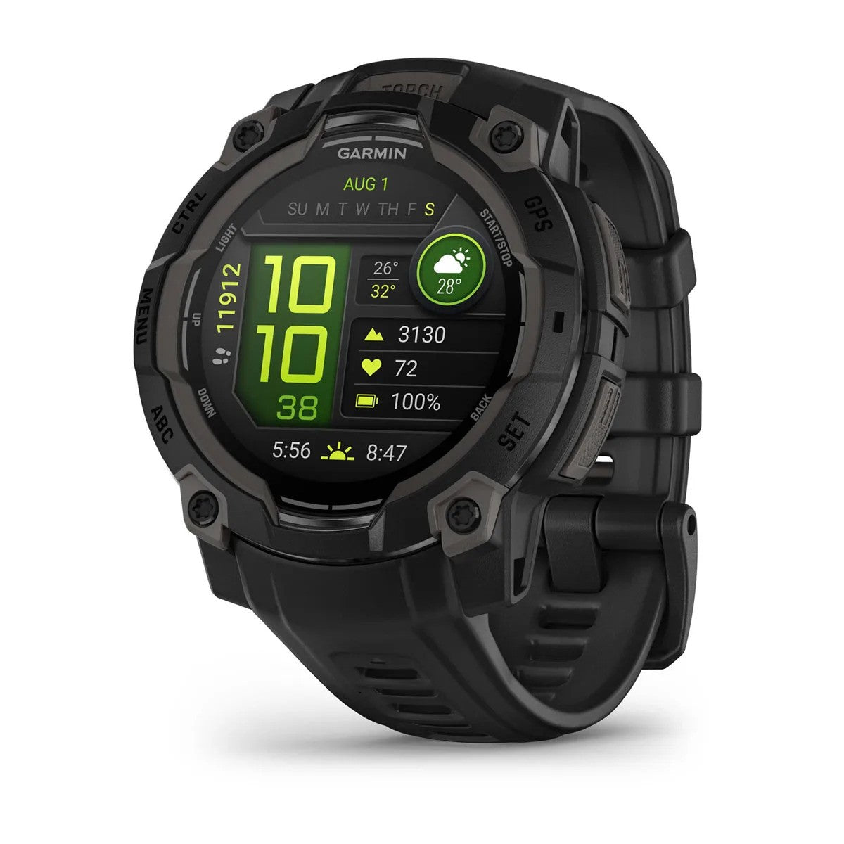 Garmin - Instinct 3 Amoled 45 mm Smartwatch // Sort fra Garmin - billede nr. 1 hos GrejFreak.dk