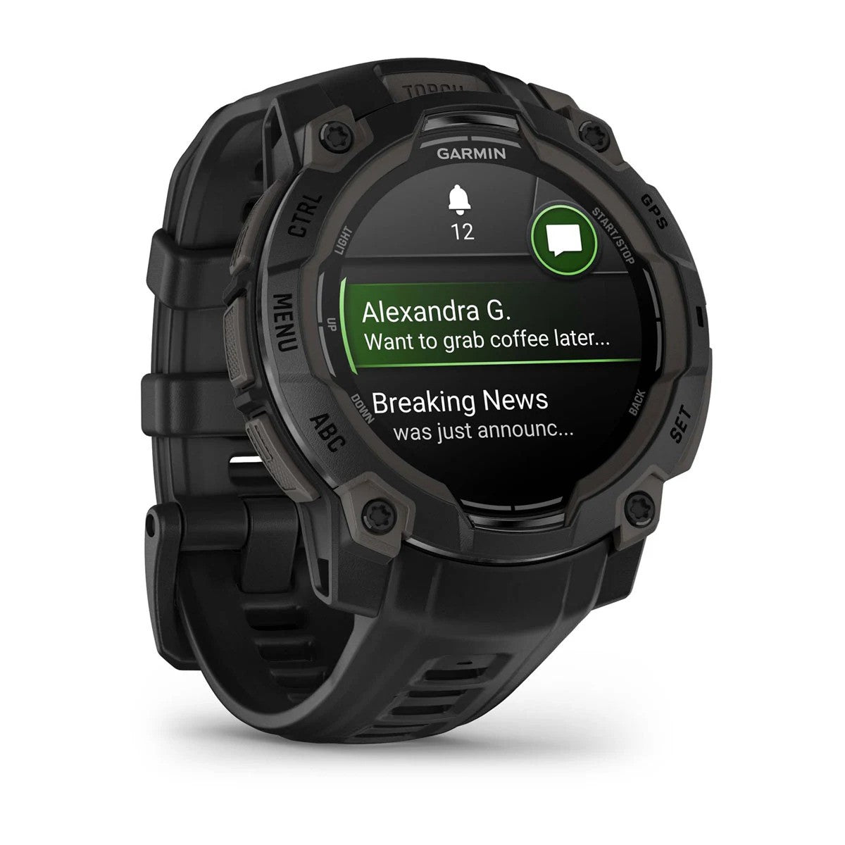Garmin - Instinct 3 Amoled 45 mm Smartwatch // Sort fra Garmin - billede nr. 3 hos GrejFreak.dk