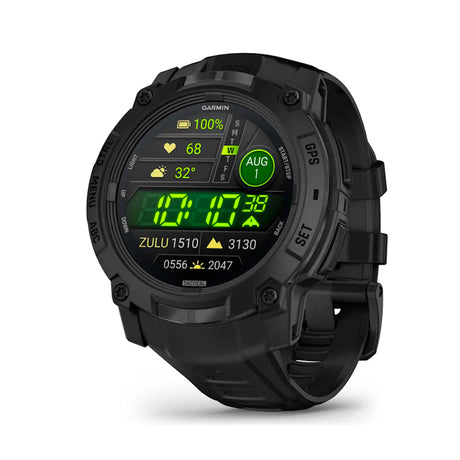 Garmin - Instinct 3 AMOLED 50 mm TACTICAL Smartwatch // Sort fra Garmin - billede nr. 1 hos GrejFreak.dk