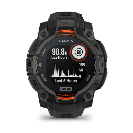 Garmin - Instinct 3 Solar 45 mm Smartwatch // Sort fra Garmin - billede nr. 2 hos GrejFreak.dk