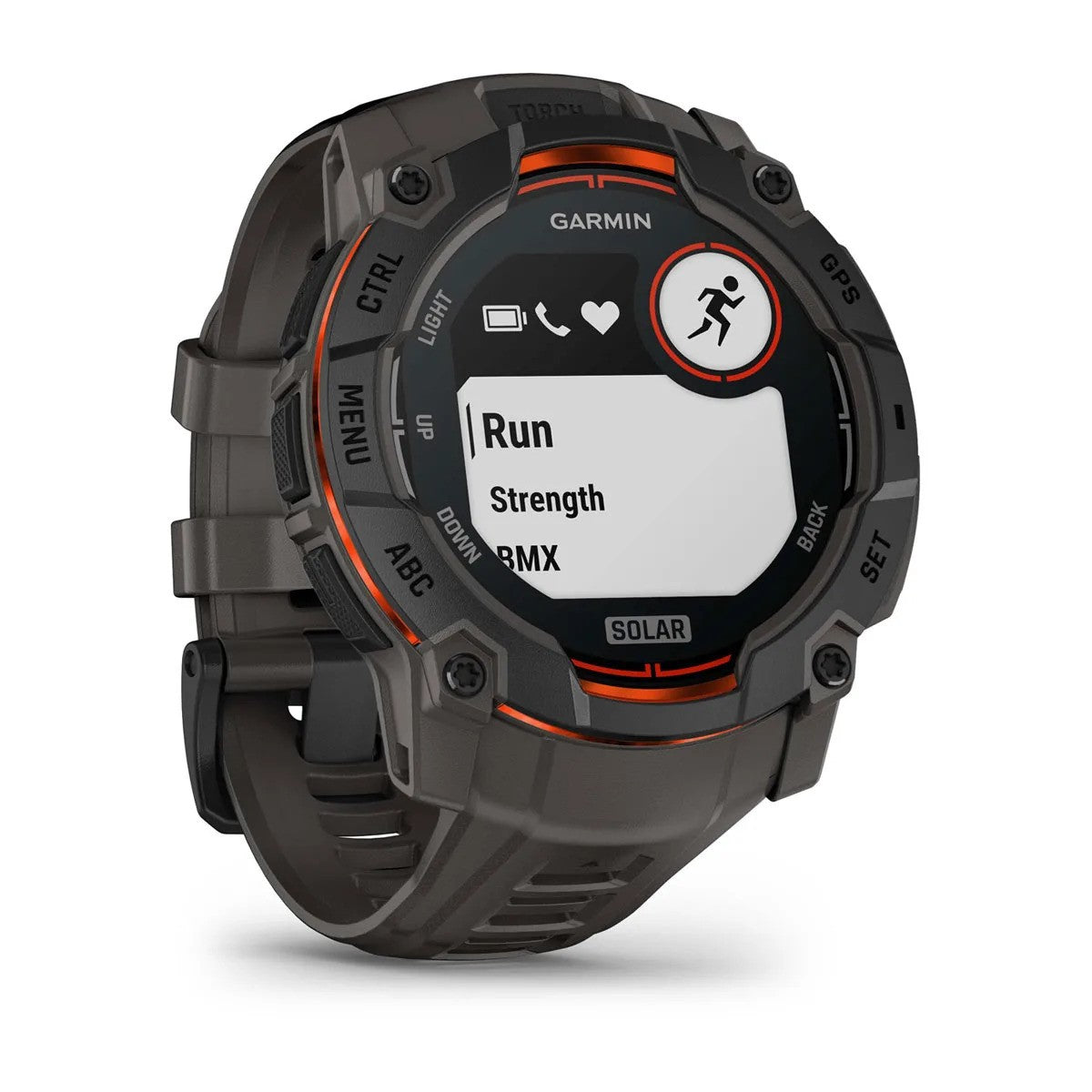 Garmin - Instinct 3 Solar 50 mm Smartwatch // Sort/Charcoal fra Garmin - billede nr. 3 hos GrejFreak.dk