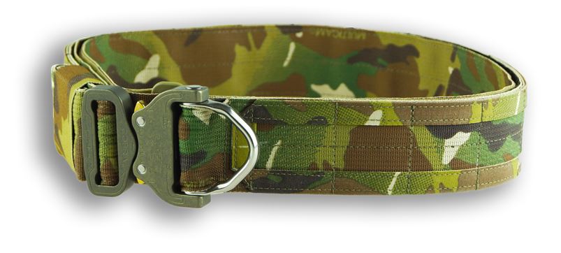 Gingers Tactical Gear - First Line Molle Bælte (D-ring) // Ranger Green fra Gingers Tactical Gear - billede nr. 2 hos GrejFreak.dk