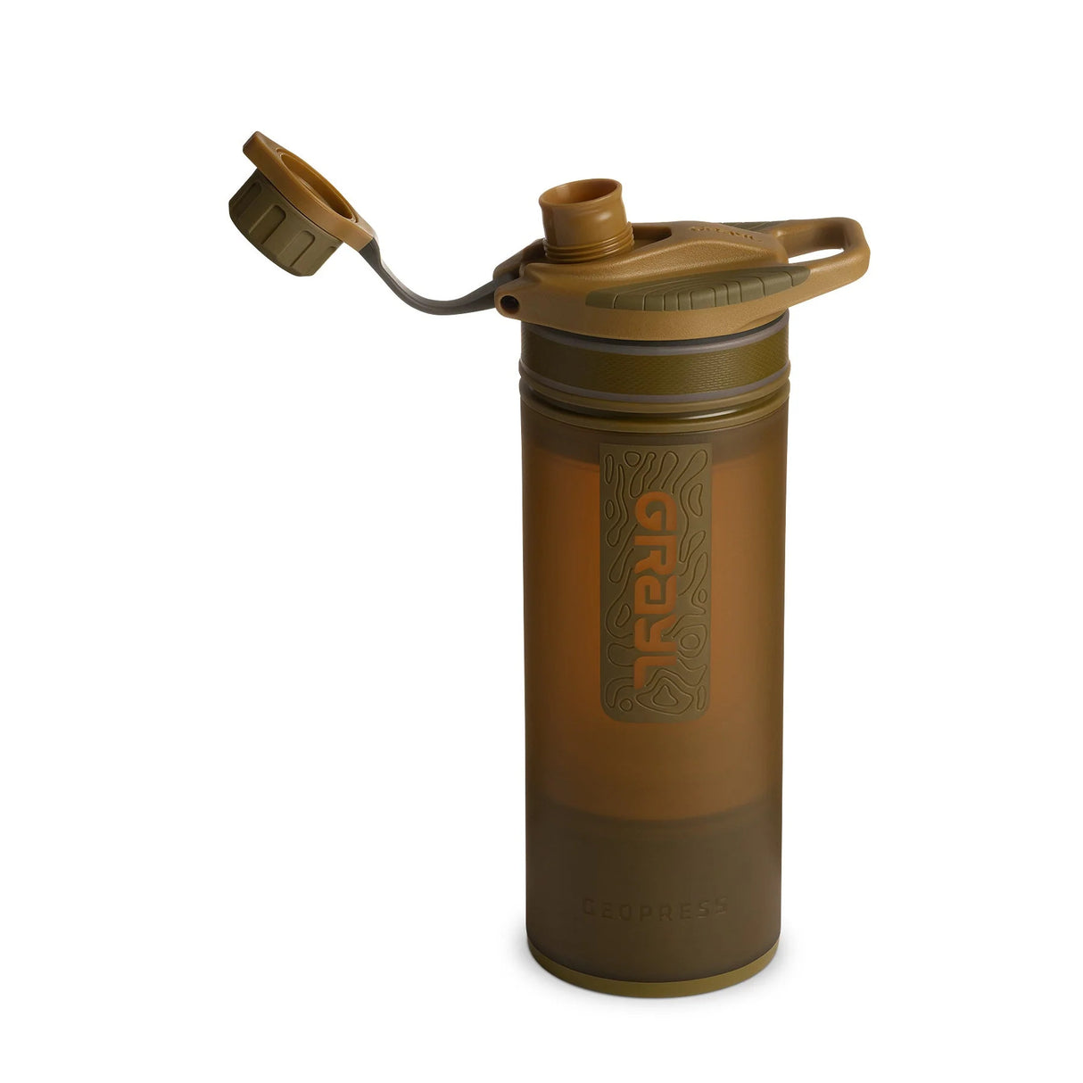 Grayl - Geopress Flaske Med Vandrensefilter 710ml // Coyote Brown fra Grayl - billede nr. 2 hos GrejFreak.dk