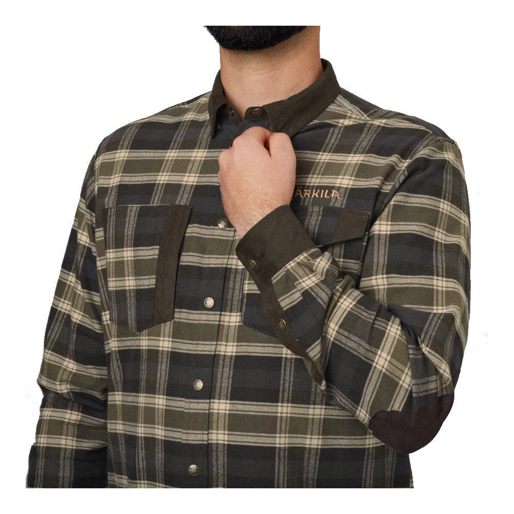 Härkila - Aivak Herre Skjorte Olivengrøn fra Härkila - billede nr. 4 hos GrejFreak.dk