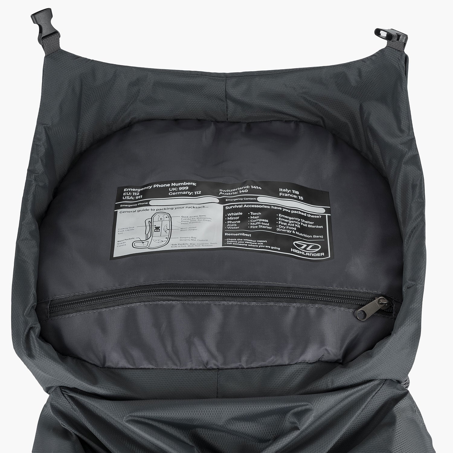 Highlander - Ben Nevis Herre Rygsæk 65L // Grå fra Highlander - billede nr. 10 hos GrejFreak.dk