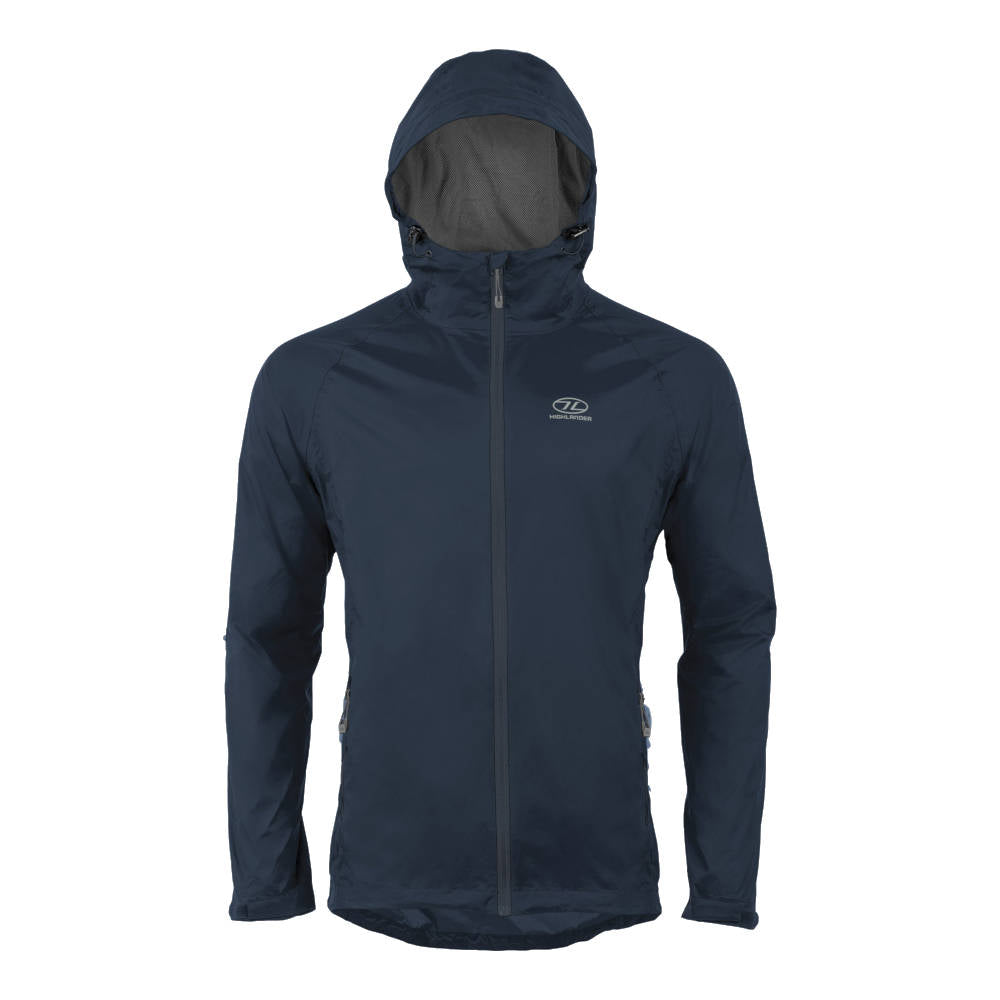 Highlander - Stow & Go Vandtæt Herre Regnjakke // Navy fra Highlander - billede nr. 1 hos GrejFreak.dk