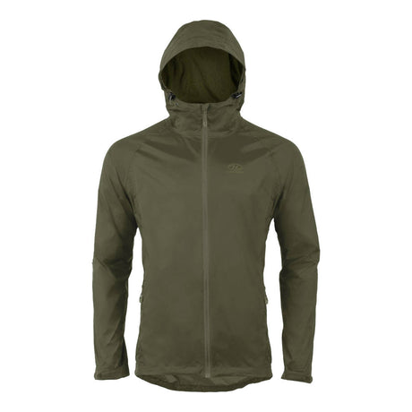 Highlander - Stow & Go Vandtæt Herre Regnjakke // Olivengrøn fra Highlander - billede nr. 1 hos GrejFreak.dk