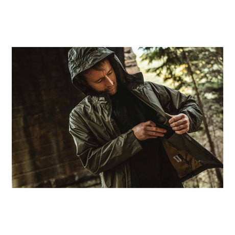 Highlander - Stow & Go Vandtæt Herre Regnjakke // Sort fra Highlander - billede nr. 2 hos GrejFreak.dk