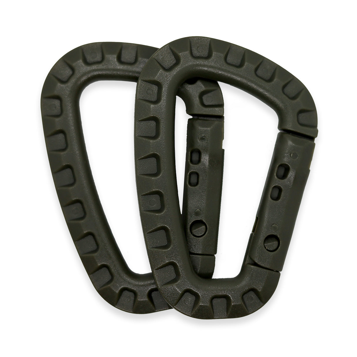 K-Force - ABS Karabiner (2 stk) - Olivengrøn fra K-Force Tactical - billede nr. 1 hos GrejFreak.dk