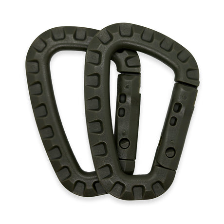 K-Force - ABS Karabiner (2 stk) - Olivengrøn fra K-Force Tactical - billede nr. 1 hos GrejFreak.dk