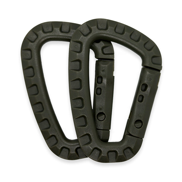K-Force - ABS Karabiner (2 stk) - Olivengrøn fra K-Force Tactical - billede nr. 1 hos GrejFreak.dk
