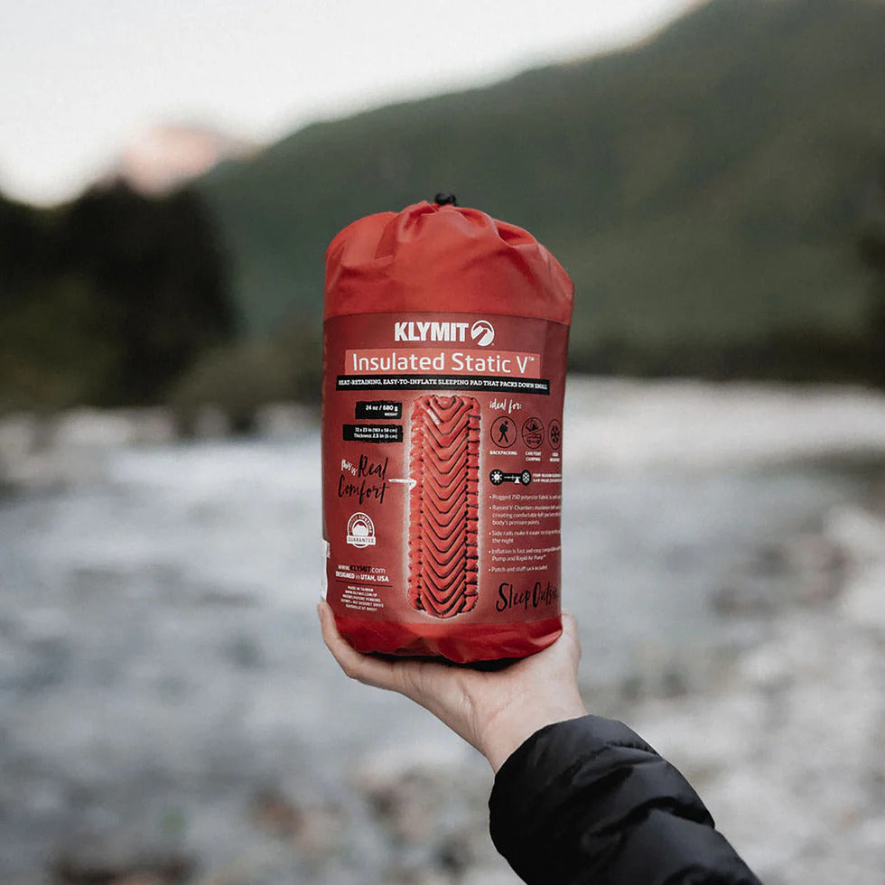 Klymit - Insulated Static V Liggeunderlag // Rød fra Klymit - billede nr. 5 hos GrejFreak.dk