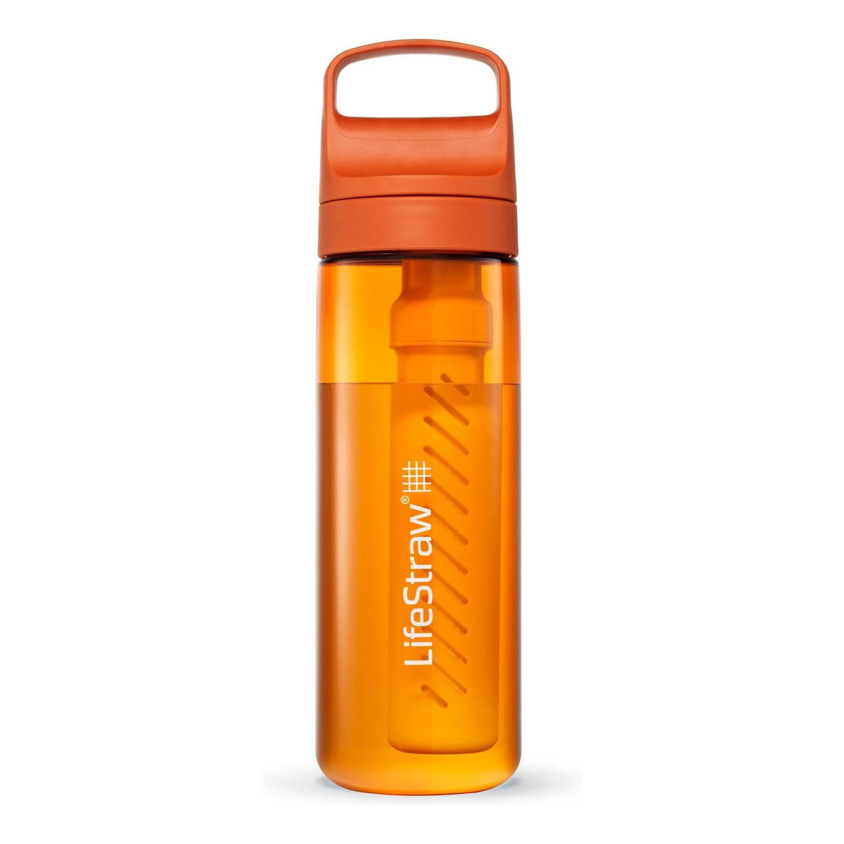 LifeStraw - Go 2.0 Filter Vandflaske 650ml // Orange fra LifeStraw - billede nr. 1 hos GrejFreak.dk