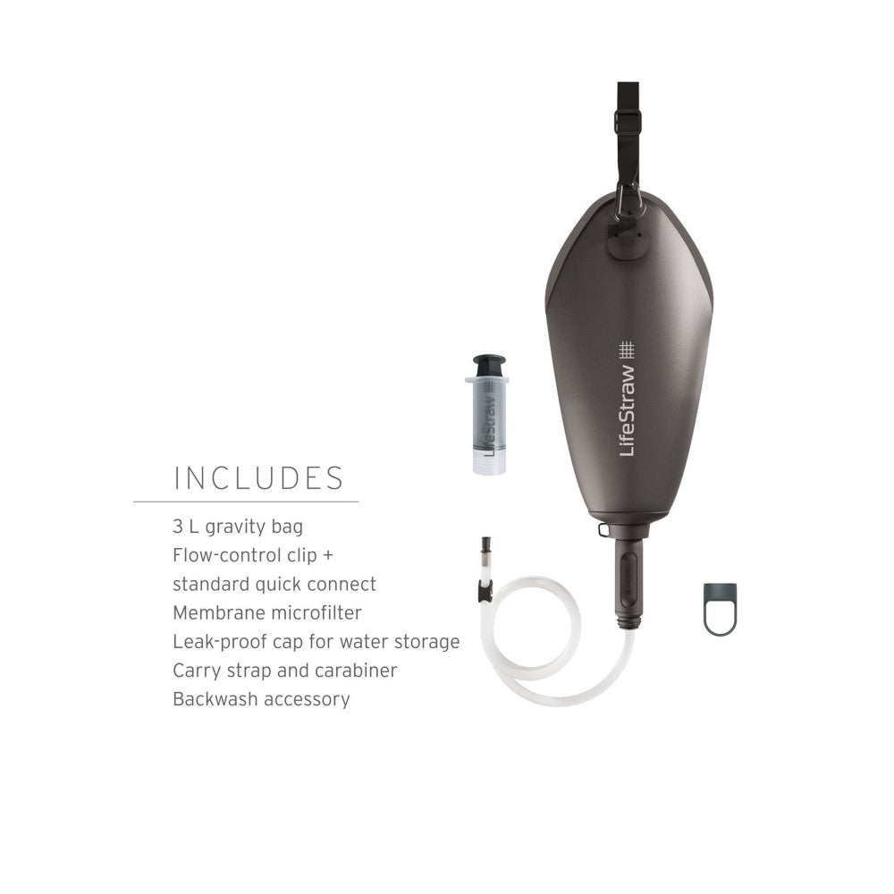 LifeStraw - Peak Compact Gravity Vandfilter System 3L // Blå fra LifeStraw - billede nr. 4 hos GrejFreak.dk