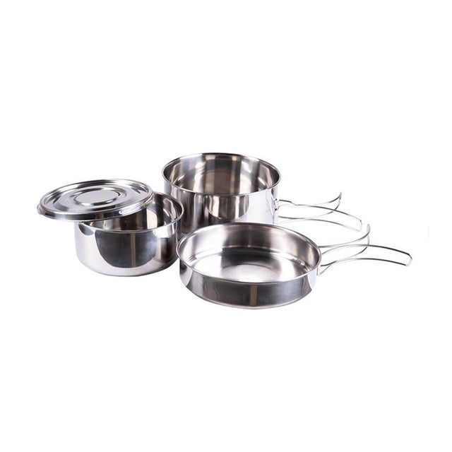 Mil-Tec - Cook Set Rustfrit 4 Dele fra Mil-Tec - billede nr. 1 hos GrejFreak.dk