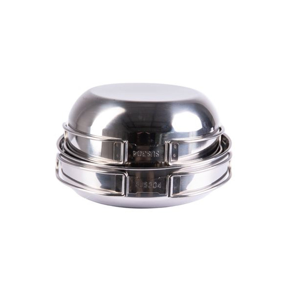 Mil-Tec - Cook Set Rustfrit 4 Dele fra Mil-Tec - billede nr. 2 hos GrejFreak.dk