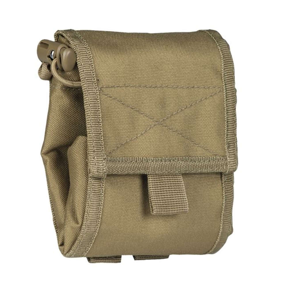 Mil-Tec - Foldbar Dump Pouch // Mørk Sand / Coyote fra Mil-Tec - billede nr. 1 hos GrejFreak.dk