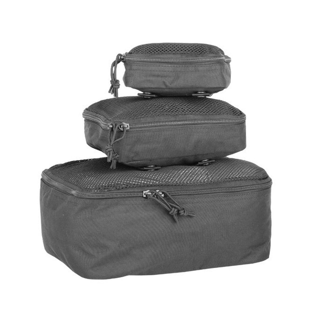 Mil-Tec - Mesh Pouch Sæt (3 pak) // Sort fra Mil-Tec - billede nr. 3 hos GrejFreak.dk