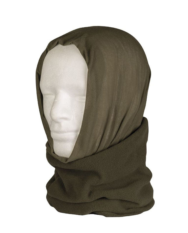 Mil-Tec - Multi-funktionel Hovedbeklædning med Fleece // Olivengrøn fra Mil-Tec - billede nr. 1 hos GrejFreak.dk