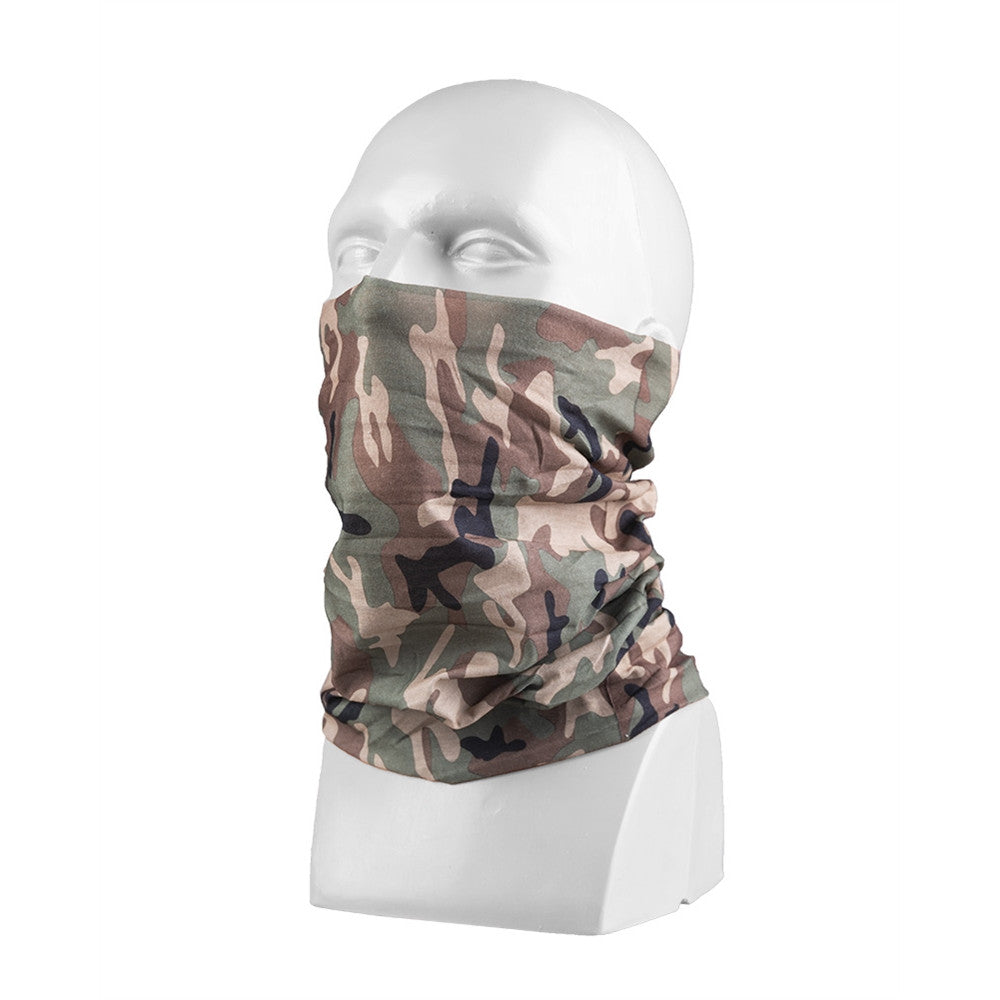 Mil-Tec - Multi Funktionel Hovedbeklædning // Woodland Camouflage fra Mil-Tec - billede nr. 1 hos GrejFreak.dk