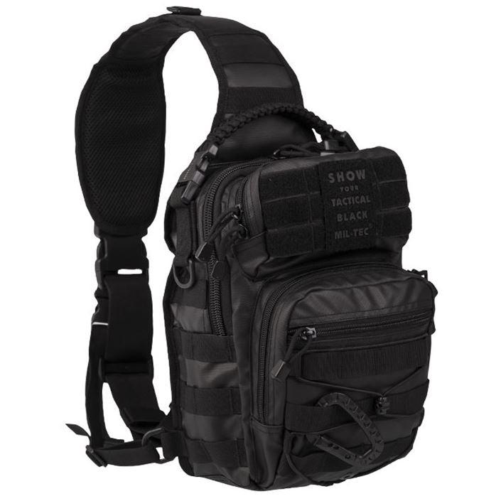 Mil-Tec - One Strap Assault Pack Small Tactical Black fra Mil-Tec - billede nr. 1 hos GrejFreak.dk