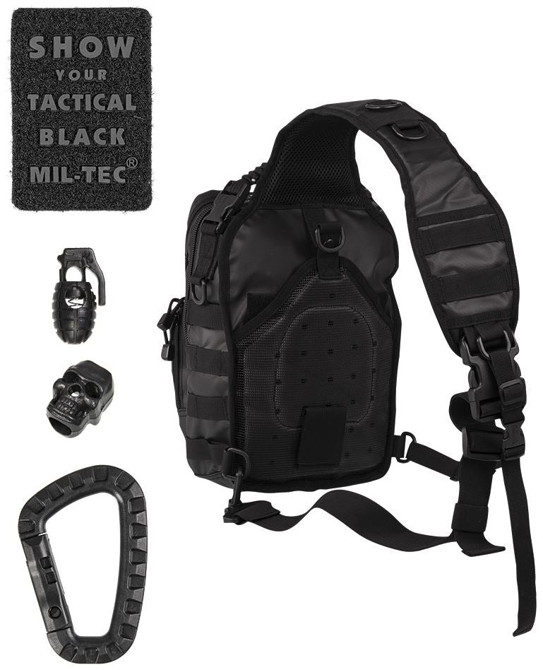 Mil-Tec - One Strap Assault Pack Small Tactical Black fra Mil-Tec - billede nr. 2 hos GrejFreak.dk