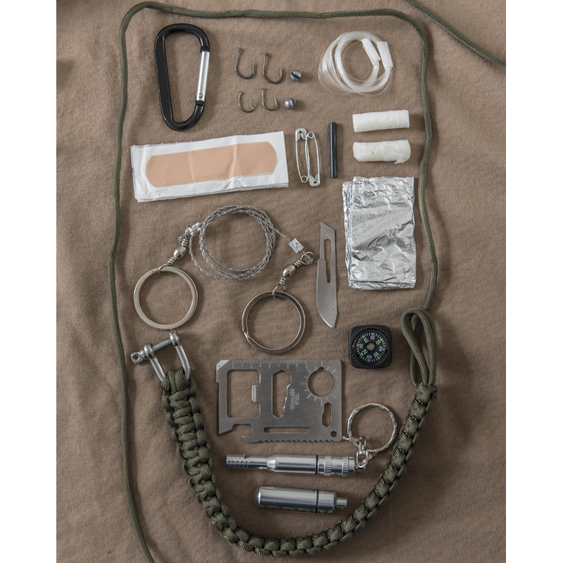 Mil-Tec - Paracord Survival Kit Large // Sort fra Mil-Tec - billede nr. 2 hos GrejFreak.dk