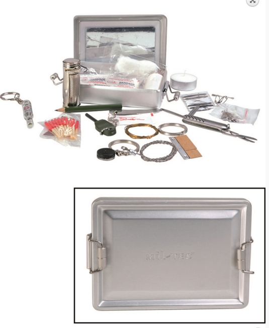 Mil-Tec - Survival Kit aluminium fra Mil-Tec - billede nr. 1 hos GrejFreak.dk