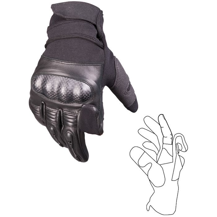 Mil-Tec - Tactical Gen II Handsker i læder fra Mil-Tec - billede nr. 2 hos GrejFreak.dk
