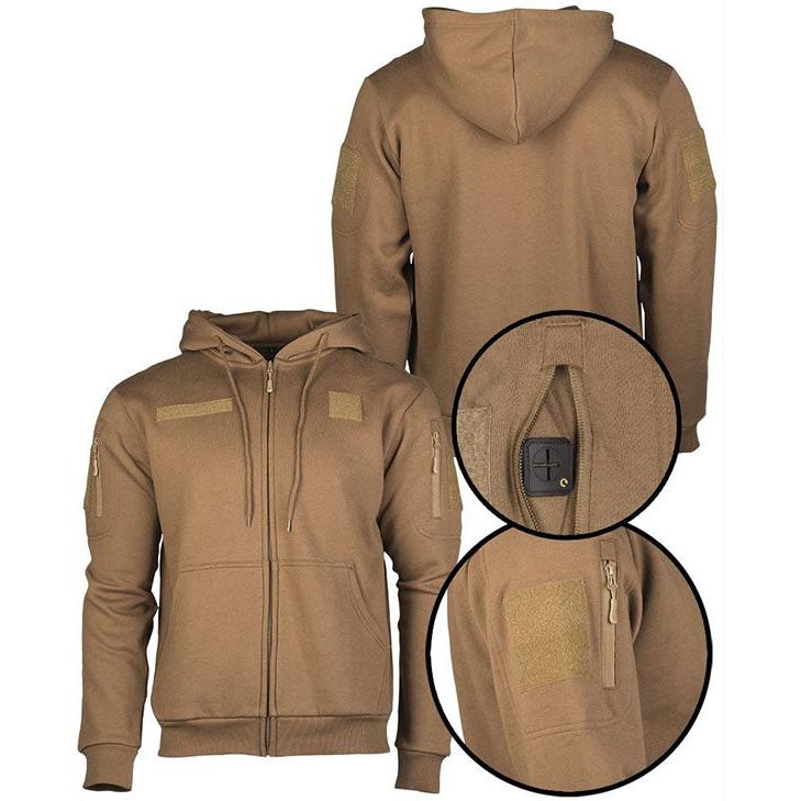 Mil-Tec - Tactical Hoodie Hættetrøje // Mørk Sand / Coyote fra Mil-Tec - billede nr. 4 hos GrejFreak.dk