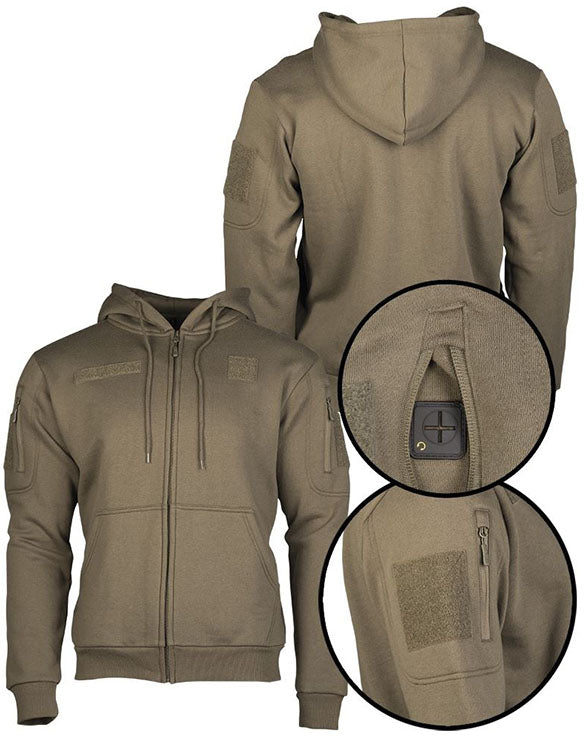 Mil-Tec - Tactical Hoodie Hættetrøje // Olivengrøn fra Mil-Tec - billede nr. 3 hos GrejFreak.dk