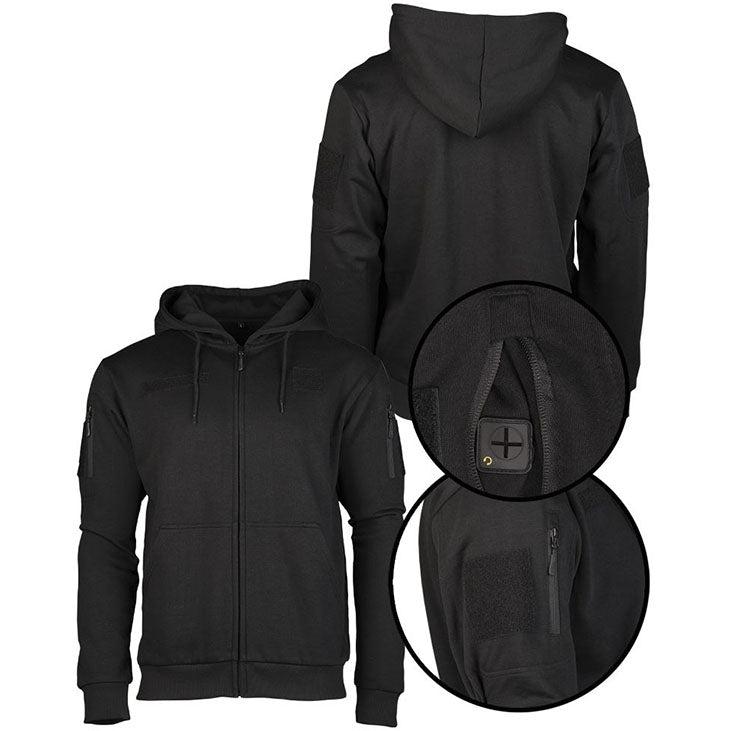 Mil-Tec - Tactical Hoodie Hættetrøje // Sort fra Mil-Tec - billede nr. 2 hos GrejFreak.dk