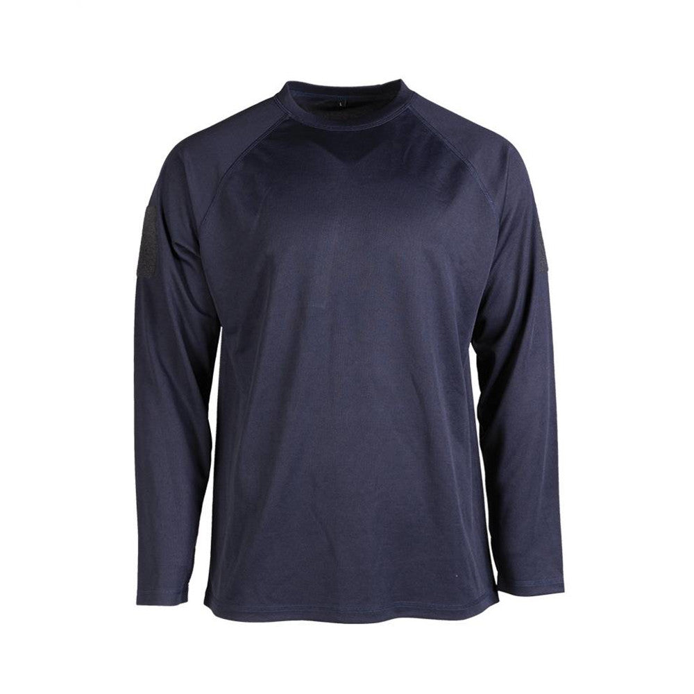 Mil-Tec - Tactical Quick Dry Langærmet T-Shirt // Mørkeblå fra Mil-Tec - billede nr. 1 hos GrejFreak.dk
