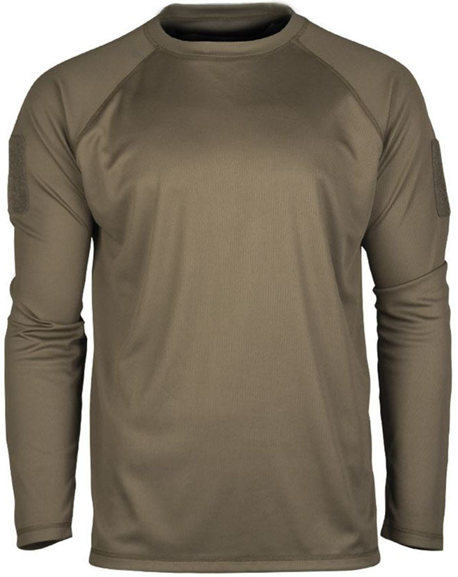 Mil-Tec - Tactical Quick Dry Langærmet T-Shirt // Olivengrøn fra Mil-Tec - billede nr. 1 hos GrejFreak.dk