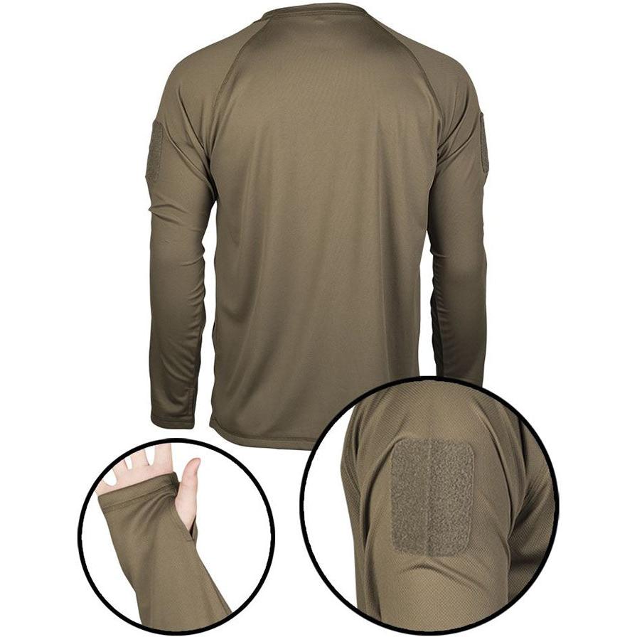 Mil-Tec - Tactical Quick Dry Langærmet T-Shirt // Olivengrøn fra Mil-Tec - billede nr. 3 hos GrejFreak.dk