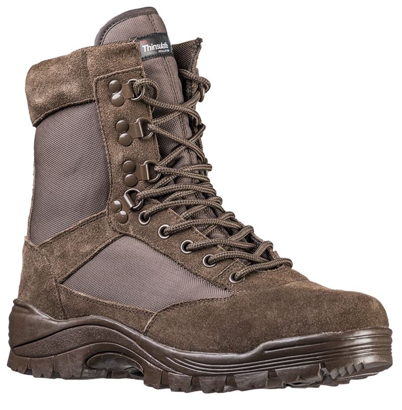 Mil-Tec - Taktisk Støvle m. lynlås // Brun fra Teesar - billede nr. 1 hos GrejFreak.dk