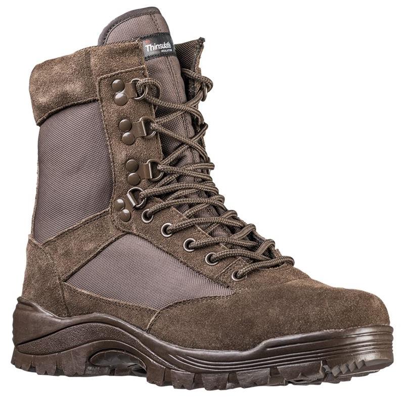 Mil-Tec - Taktisk Støvle m. lynlås // Brun fra Teesar - billede nr. 1 hos GrejFreak.dk
